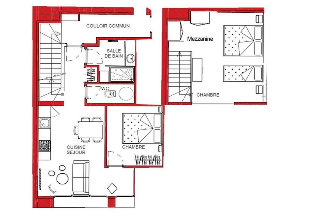 Appartement duplex neuf au centre, lits faits à l'arrivée Lanslebourg-Mont-Cenis Extérieur photo